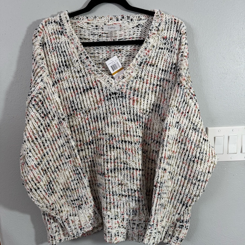 Cupio Women’s NWT Sweater Plus Size 3X Multicolor